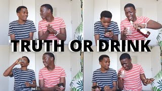 TRUTH OR DRINK  ft my brother *really fun*// South African YouTuber// Chulu Mangqo