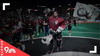 Colorado Mammoth players stop by 9NEWS during NLL playoffs