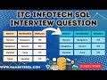 3 Solutions to a ITC Infotech SQL Interview Question