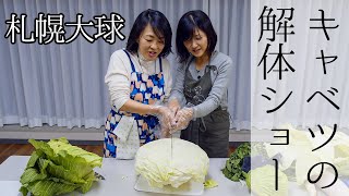 【巨大キャベツの解体ショー】北海道の伝統野菜「札幌大球」を愛でる会   Part  2