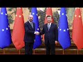 President Xi Jinping holds talks with European Council President Charles Michel