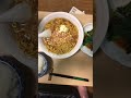 貧困家庭子供部屋おじさんの食卓　味噌バターツナコーンラーメンとライスとほうれん草フライドガーリック醤油ぶっかけ　 ごはん 子供部屋おじさん 貧困家庭 ご飯 貧困