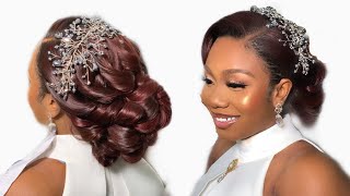 HD CURLS UPDO WITH PROPER PLACEMENT LIKE A PRO #louisihuefo #bridalupdo #promhairstyle