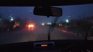 Teri Jhuki Nazar II Night drive at Jaipur Highway II Heavy Raining