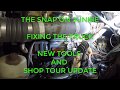 REPLACING COOLANT LINE, NEW TOOL ,NEW SHOP TOUR - THE SNAP ON JUNKIE