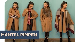 1 Teil, 8 Styles: Mantel mit Accessoires aufpimpen ~ refashion | OTTO