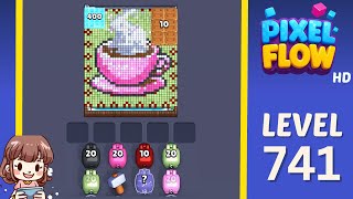 Pixel Flow Level 741 Solution Walkthrough