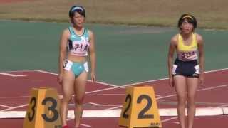 20151024関東高校新人陸上女子100m予選3組