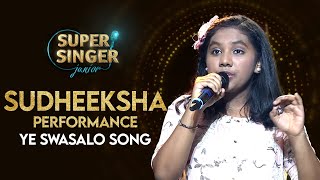 Top Finalist Sudeeksha's #YeSwasalo Song Performance|Super Singer Junior|Star Maa