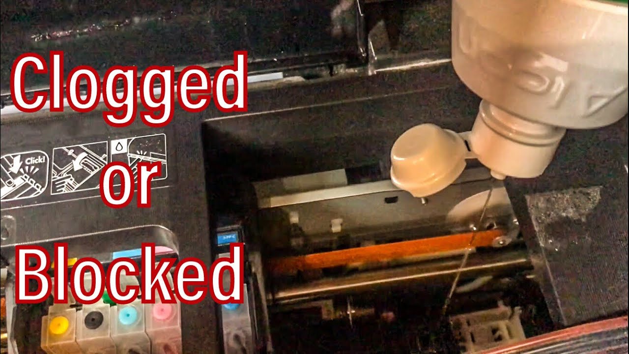 How To Clean Clogged Or Blocked EPSON Printer Head Nozzle | The Easiest ...