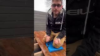 ATTACHING IPE DECKING #carpentry #deckbuilding #shorts