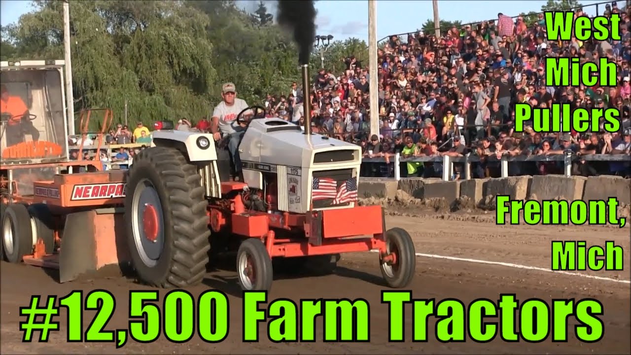 #12,500 Farm Tractors -- West MI Pullers At Fremont, MI 2019 - YouTube