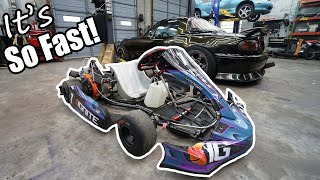 Modding My New Go Kart And WRECKING IT At The Track!