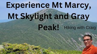 Mt Marcy, Mt Skylight, and Gray Peak from ADK Loj