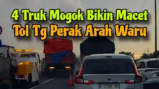 4 Truk Mogok Bikin Macet, Tol Tg Perak Arah Waru Sidoarjo #310