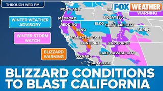 More Blizzard Warnings Issued In California Following Historic Storm