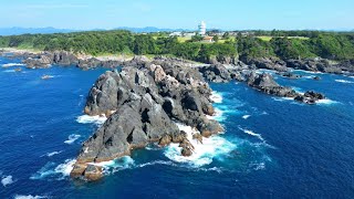 【潮岬＆樫野崎灯台＆橋杭岩４Ｋ空撮】和歌山県 串本町 みどころ！