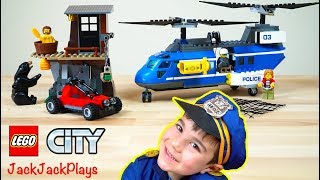 LEGO City Police Mountain Arrest Set Unboxing! Cops & Robbers Pretend Play | JackJackPlays