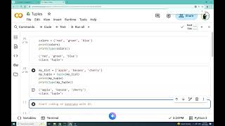 Episode 13/19 Tuples, Introduction To Python