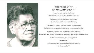 Ho'opononono -Morrnah's prayer for healing -Peace of I (English- Hawaiian- Vietnamese)