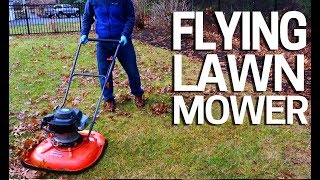 Flying Hovercraft Lawn Mower - No Wheels
