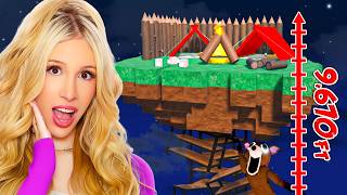 Ich habe die höchste Skybase in 99 Nächten im Wald gebaut...