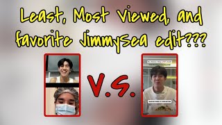 Top 5 Least, Most Viewed, and Favorite JimmySea edit (2023-2024) #JimmySea