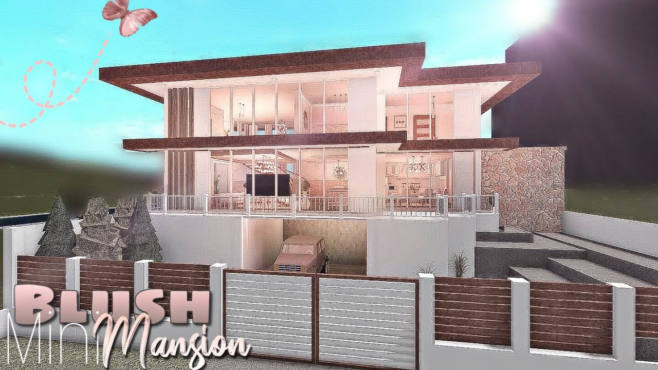 ROBLOX BLOXBURG: Blush Mini Mansion | Speedbuild 110k ♡ - YouTube