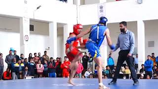 Mukesh Gora(RAJ)vs ISHU (HAR)ll30 Senior National Wushu Championship 75kg llTSM #wushu #fight #mma