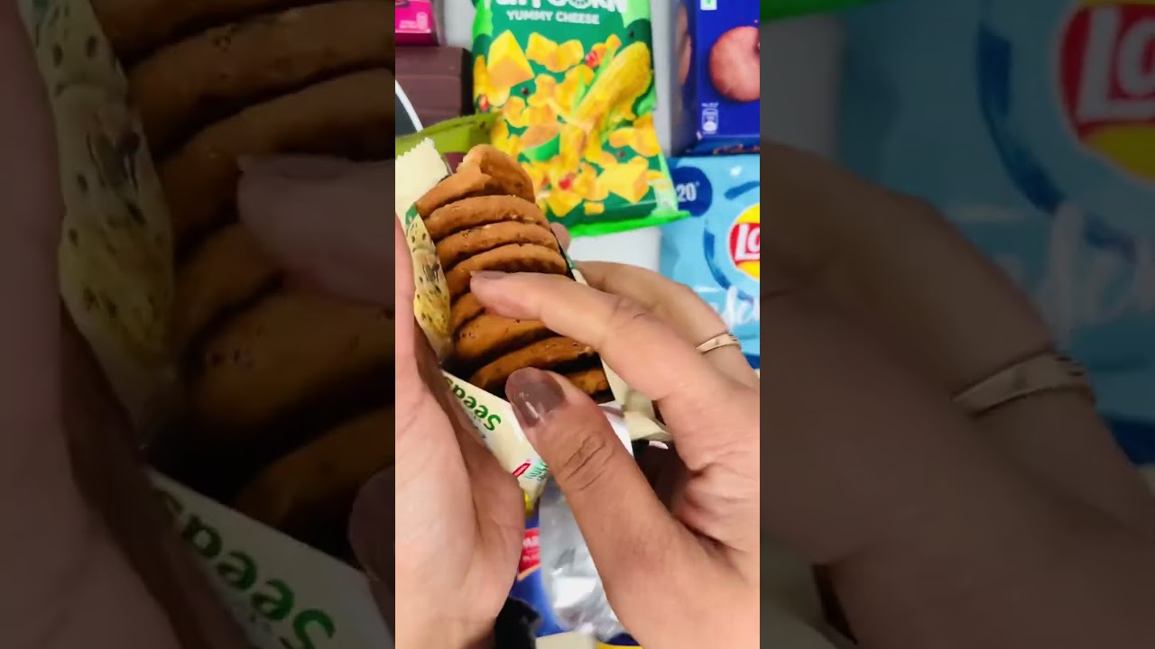 Opening Britannia NutriChoice Seeds Biscuits - High Fibre Biscuits ASMR #shorts