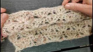 Wonderful crochet scarf stitch