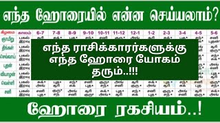 #ஹோரை என்றால் என்ன?எந்த ஹோரையில் என்ன செய்யலாம்?எந்த ராசிக்காரர்களுக்கு எந்த ஹோரை யோகம் தரும்..!!!