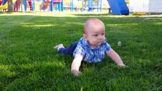 Practising this crawling thing