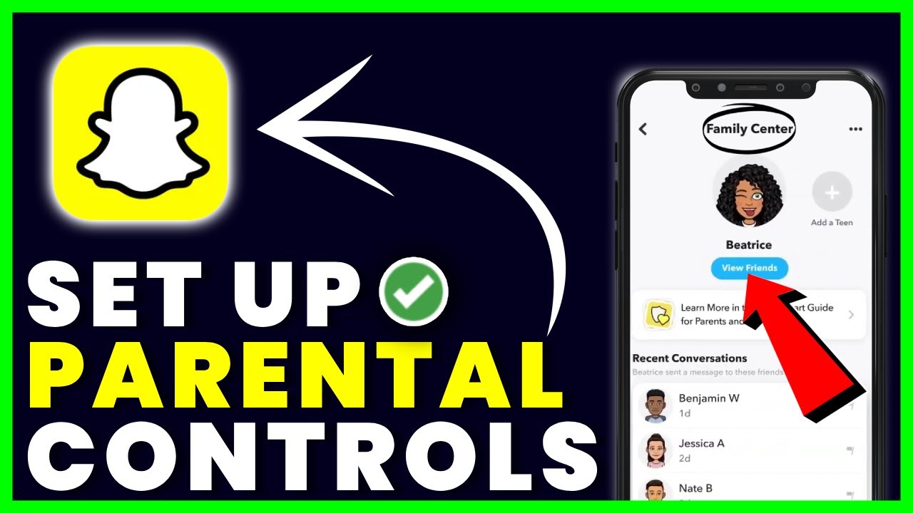 How To Set Up Snapchat Parental Controls - YouTube