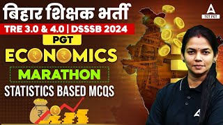 DSSSB/BPSC PGT Economics Marathon 2024 | Statistics BASED MCQs By Vimpy Ma'am