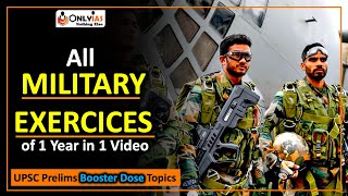 All Military Exercises of India | UPSC Prelims 2022 Current Affairs | Prelims Booster Dose Topic