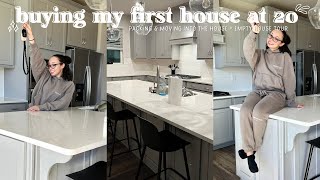 I BOUGHT A HOUSE! packing & moving into my new home + empty house tour 🏡🔑 | aliyah simone