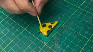 Unique technology of creating PAPERONNI PIZZA from EPOXY RESIN