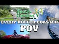 Every Roller Coaster at Busch Gardens Williamsburg POV [5K] 2023