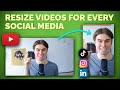 How to Resize Any Video for Every Social Media (Kapwing 2023 Tutorial)