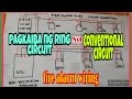 WHAT IS THE DIFFERENT OF( RING CIRCUIT ) TO (CONVENTIONAL CIRCUIT) in  TERMS OF FIRE ALARM WIRING