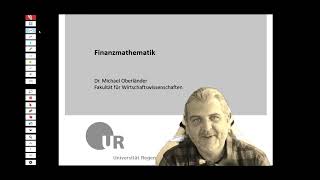 Diskrete Finanzmathematik #01 - Inhaltsübersicht