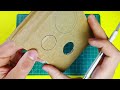 how to cut perfect circles in cardboard with a knife no special tools