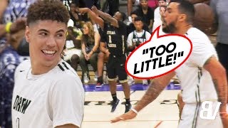 "TOO LITTLE" Player LIGHTS OUT After LaMelo's Teammate TRASH TALKS HIM! + LaMelo One-Handed OOP!