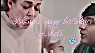 Happy birthday pondati Tamil  status