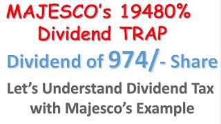 Understand #Dividend #Distribution #Tax with #Majesco Share Example || Whats is the New FY20 Rule ||