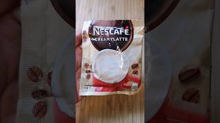 Creamy Latte Instant Coffee 🔊☕ #asmr #asmrsounds #sounds #instantcoffee #creamylatte #coffee #shorts