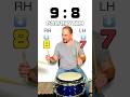 How to Play a 9:8 Polyrhythm in 13 Seconds! #drums