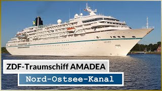 Traumschiff bei Traumwetter: AMADEA im Nord-Ostsee-Kanal