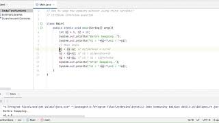 Swap two numbers without using third variable | Java | Citibank Interview Question | CodeWithZai